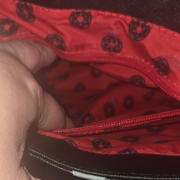 Loungefly Black and White Polka Dot Backpack with Star Wars Theme - Picture 8 of 10